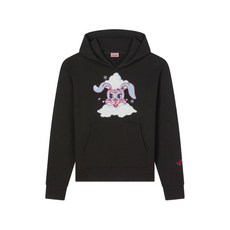 겐조 bunny-embroidered hoodie