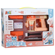 仿真吸塵器玩具清潔組套裝 - 3歲以上兒童家家酒玩具A0539, 粉色