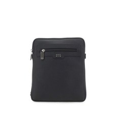 보스 Lewys logo-lettering messenger bag