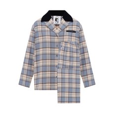 슬리퍼 체크 파자마