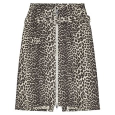 가니 레오파드 프린트 스커트