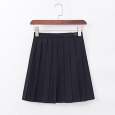 基礎百褶裙 學院風半身裙, 1個, 黑色短裙-45cm ,M 腰圍66-70, 黑色, 短裙-45cm