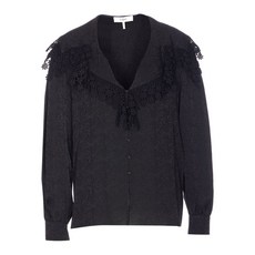 끌로에 레이스 트리밍 긴소매 블라우스