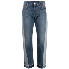 스텔라매카트니 컬러 블록 스트레이트 진