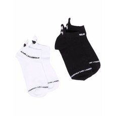 칼 라거펠트 K/아이코닉 자수 양말 2팩 세트
