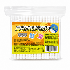 康棉 螺旋紙軸環保棉花棒 補充包 (200支裝), 1個, 200個裝
