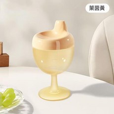 ibooooo 兒童高腳杯學飲杯 150ml 藍色, 150ml兒童高腳杯黃色, 1個