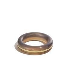 바이파리아 14K 골드 마노 링