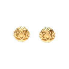 샤넬 중고 1986-1988 인터로킹 CC 이어링