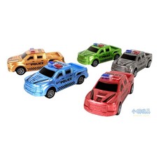 皮卡迴力警車 迴力車【小胡玩具(電子發票)】, 1個, 1入(隨機不挑款)