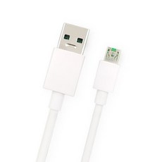 OPPO Vooc 閃充傳輸線 20W 適用於 R15 Pro R11S R9 R7, 白色, 100 厘米