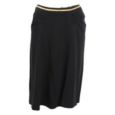 프라다 중고 스크런치 디테일 미디 스커트