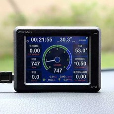 12V24V 汽柴油天然氣貨車行車電腦 OBD水溫油耗表 卡車客車故障檢測 抬頭顯示器, 1個, 標準