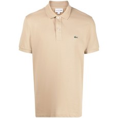 라코스테 로고 아플리케 반소매 폴로 셔츠