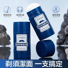 TVLV 清爽淨膚剃須膏 刮鬍膏棒, 1個, 三效煥顏剃鬚棒40g*1隻裝