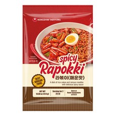 NONGSHIM TAEKYUNG 辣炒年糕拉麵 甜辣味 414公克, 414g, 1個