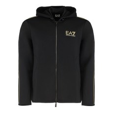 EA7엠포리오아르마니 로고 프린트 후드 집업