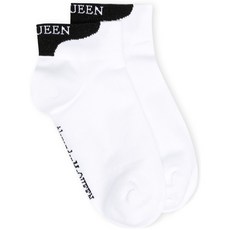 알렉산더맥퀸 로고 자수 양말