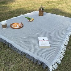 戶外野餐防潮墊, 棉格灰白