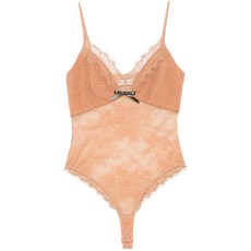 셀프포트레이트 도트 패턴 메시 바디수트