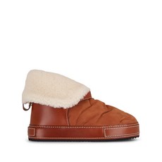 끌로에 맥시 시어링 부츠