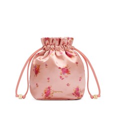 가니 플로럴 드로스트링 버킷 백