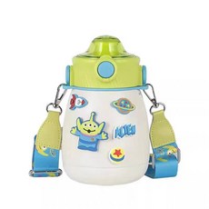 杯具熊 BEDDYBEAR 三眼仔不鏽鋼保溫嘟嘟桶 850ML 兒童保溫水壺 附背帶, 嘟嘟三眼仔, 1個
