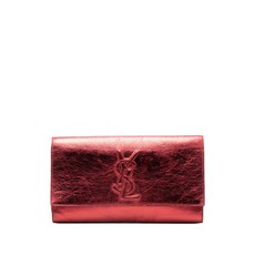 생 로랑 중고 2000-2012 크링클 카프스킨 벨 드 주르 체인 클러치