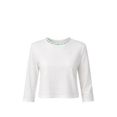 리포메이션 루이스 비즈 넥 티셔츠