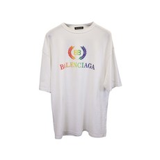 발렌시아가 중고 로고 프린트 티셔츠