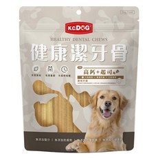 【艸木森】K.C.DOG 健康潔牙骨 狗零食 雞肉 耐咬 螺旋 六角 除臭 除垢 訓練獎勵 寵物零食 150/300g, 300g, 1個, 高鈣+起司(六角)