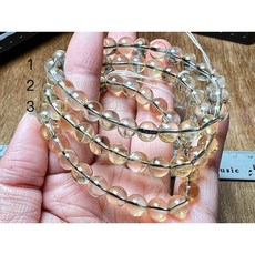 稀少料 黃底藍針手串,手工精磨,色澤明亮,提升個人風格,帶來好運與祝福, 1個, 1~3號