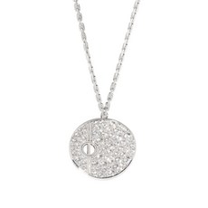 까르띠에 중고 18K 화이트 골드 러브 펜던트 네크리스