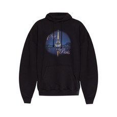 베트멍 나이트 인 파리 프린트 후디