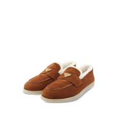 프라다 중고 2020's 로고 장식 시어링 로퍼