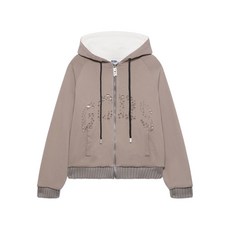 GCDS 디스트레스드 지퍼 스웨터