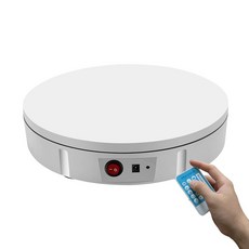 耐重100KG電動轉盤, 1個, 30CM旋轉展台-白色