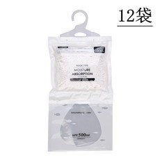 宿舍可掛式除溼袋 吸水防潮乾燥劑 12袋 500ml, 1個