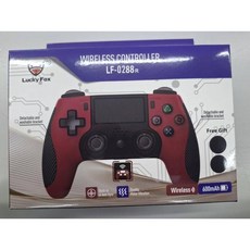 Lucky Fox 無線手把控制器 LF-028 適用於 PS4 / PC, 紅色款, 1個
