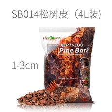 REPTI-ZOO 松树皮 (4L裝) 爬寵造景底材 3-6cm 高保濕, 1個, 小颗粒1-3cm 4升装, 小颗粒
