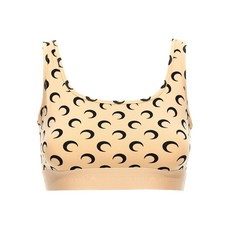 마린세르 크레센트 문 프린트 스포츠 브라