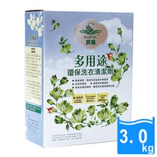 MARVEL 汎奇 多用途環保洗衣清潔劑, 3kg, 2盒