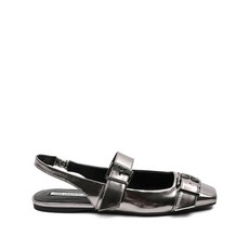 칼 라거펠트 레더 발레리나 슈즈