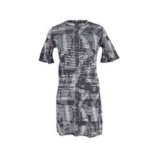 미쏘니 중고 프린트 라운드 넥 미니 드레스