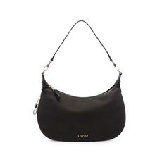 리우조 medium Hobo logo-detail grained shoulder bag