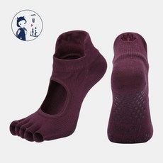 NicoFun 露趾腳背防滑瑜珈襪