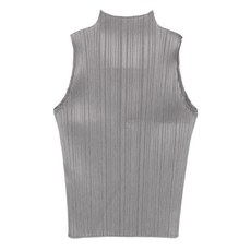 플리츠플리즈이세이미야케 베이직스 플리츠 민소매 탑