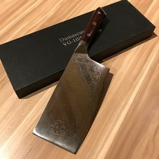 職匠 67層大馬士革 中式片刀 菜刀 VG10鋼芯 黃檀木柄 刃長18cm, 1個