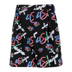 4S디자인스 로고 프린트 벨벳 이펙트 쇼츠