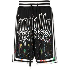 하쿨라 페인트 스플래터 로고 바스켓볼 쇼츠